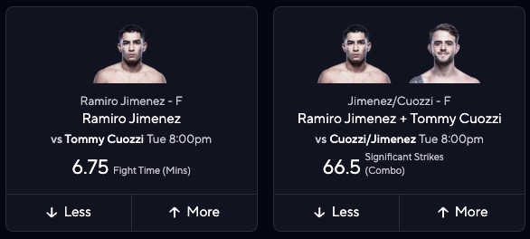 Dana White Contender Series: Tommy Cuozzi vs. Ramiro Jimenez