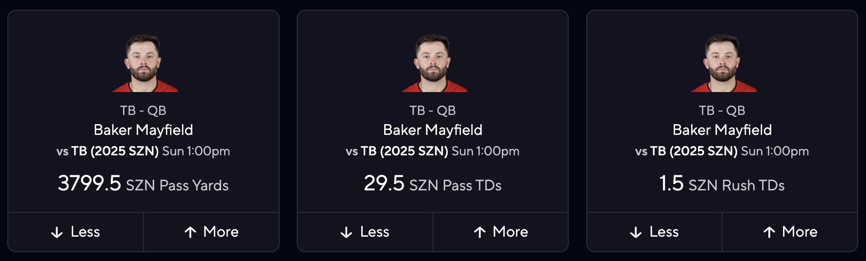 Baker Mayfield Fantasy Football Projections