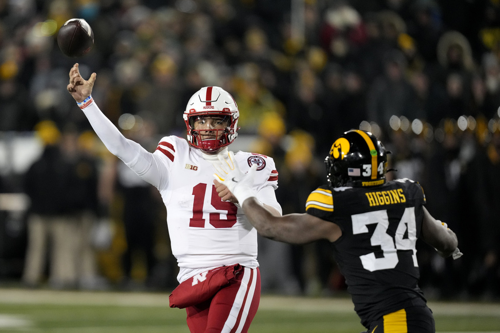 QB Dylan Raiola leads Nebraska in a Big Ten/Big 12 battle with Cincinnati.