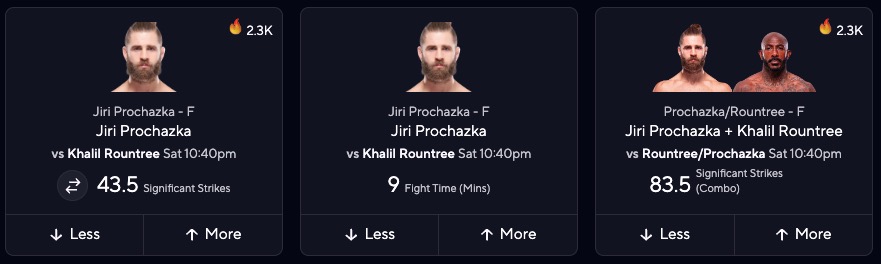 Prochazka vs. Rountree Prediction - UFC 320