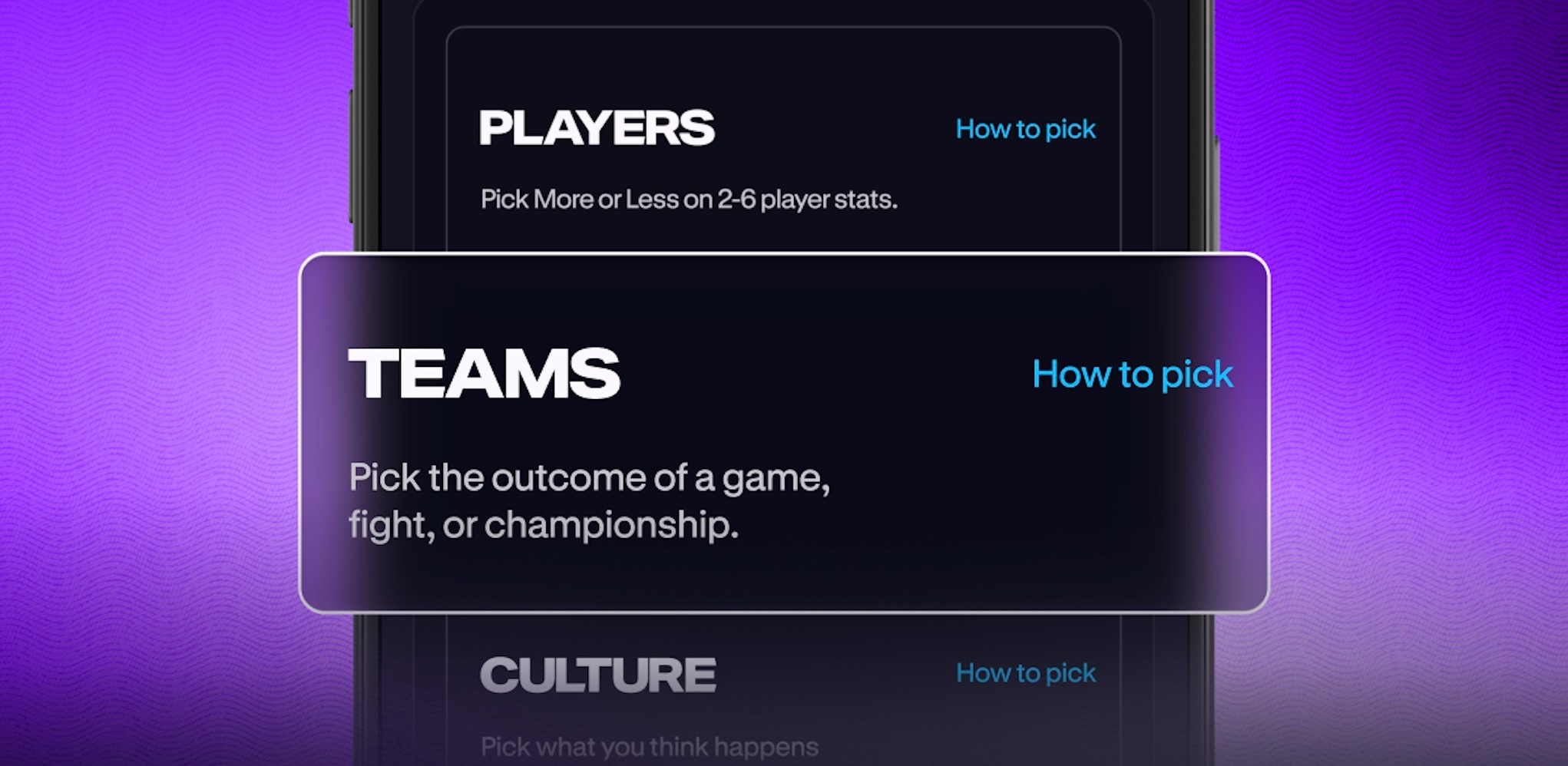 Team Picks on PrizePicks