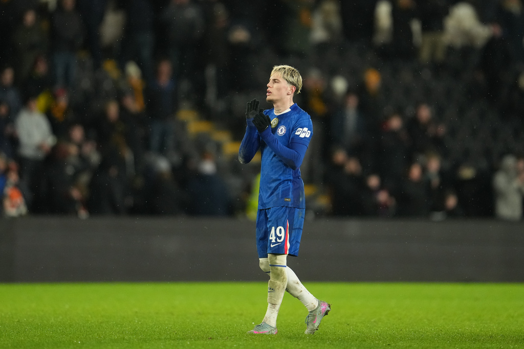 Chelsea's Alejandro Garnacho walks off the pitch following an FA Cup match against Hull City. 