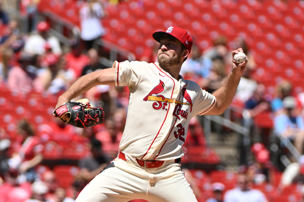St. Louis Cardinals SP Matthew Liberatore throws a pitch against the Seattle Mariners.