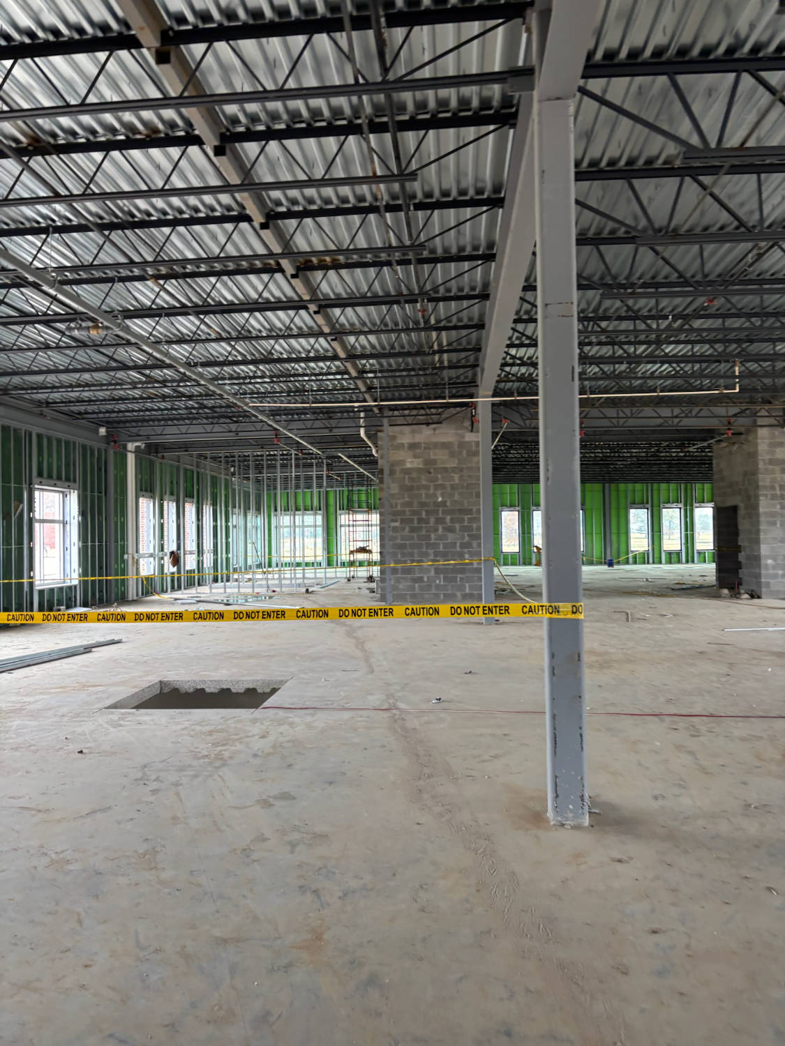 Top of the Sipp Phase 2 Construction - Monster Mini Golf - December 12, 2023