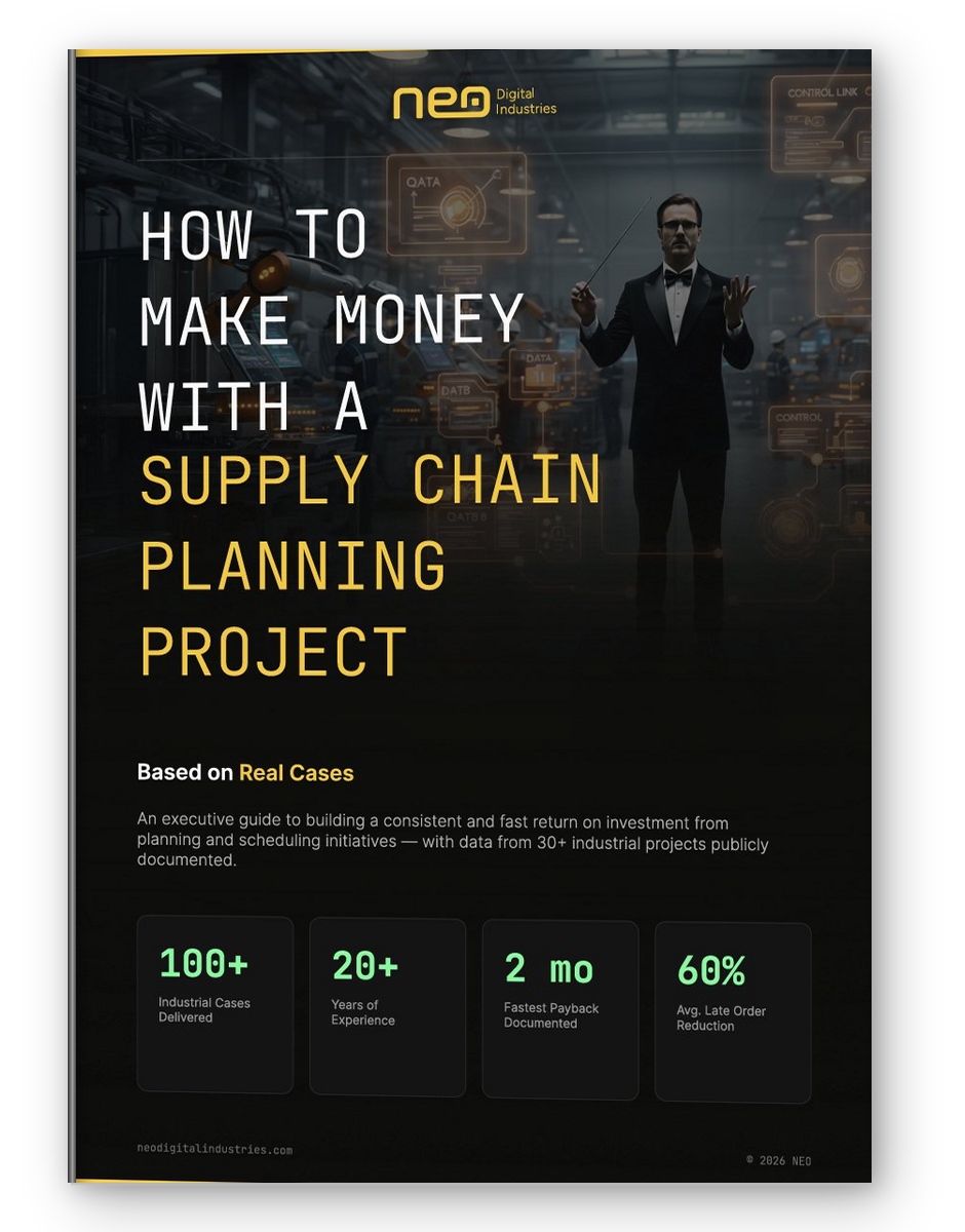eBook How to Make Money with a Supply Chain Planning Project - book cover mockup