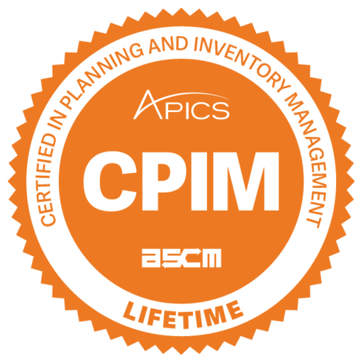 APICS CPIM Certified — Certified in Planning and Inventory Management
