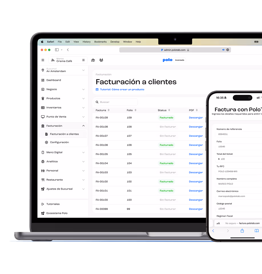 Ventas Restaurante PoloTab
