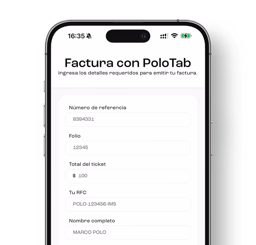 Facturación Restaurante PoloTab