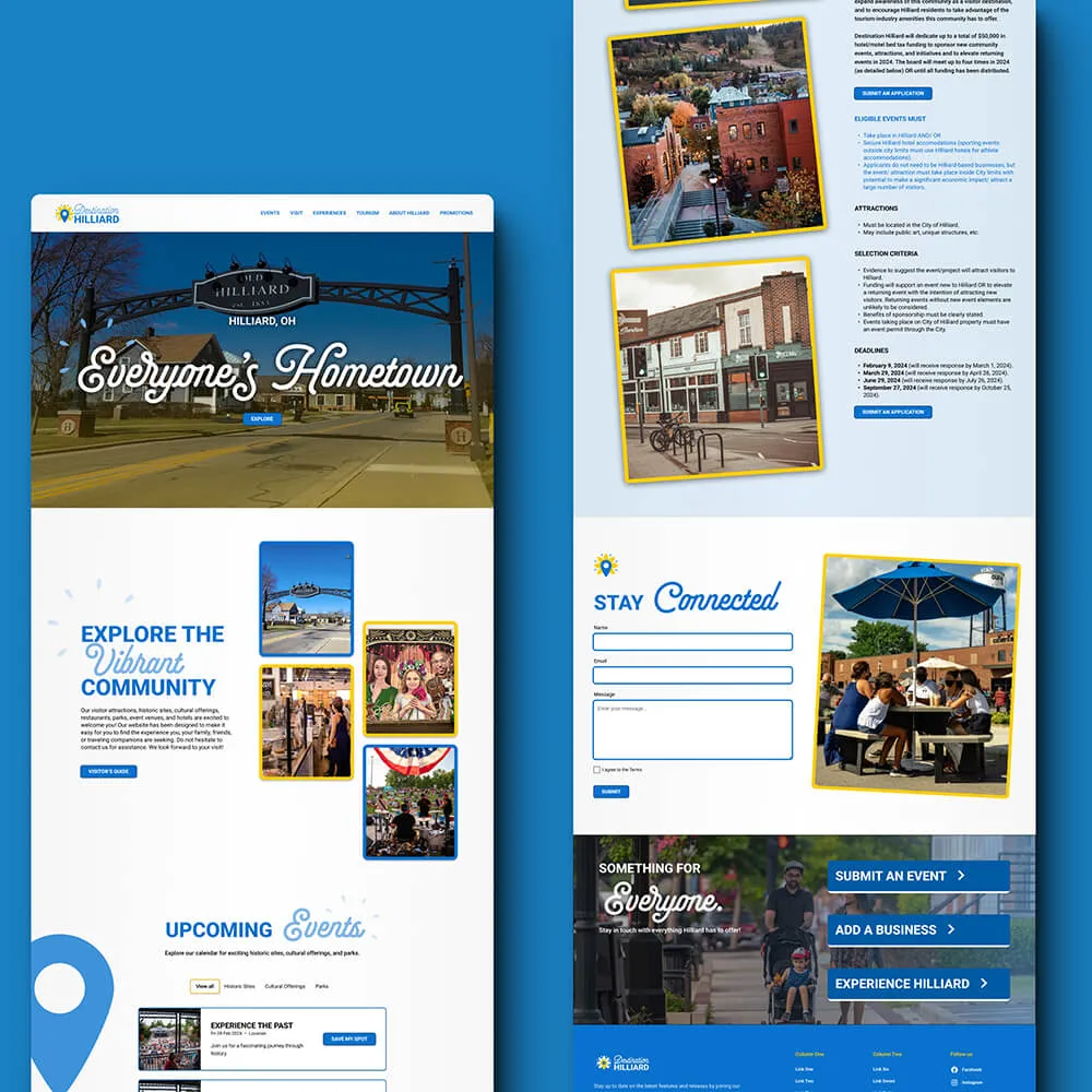 Tourism Website Homepage