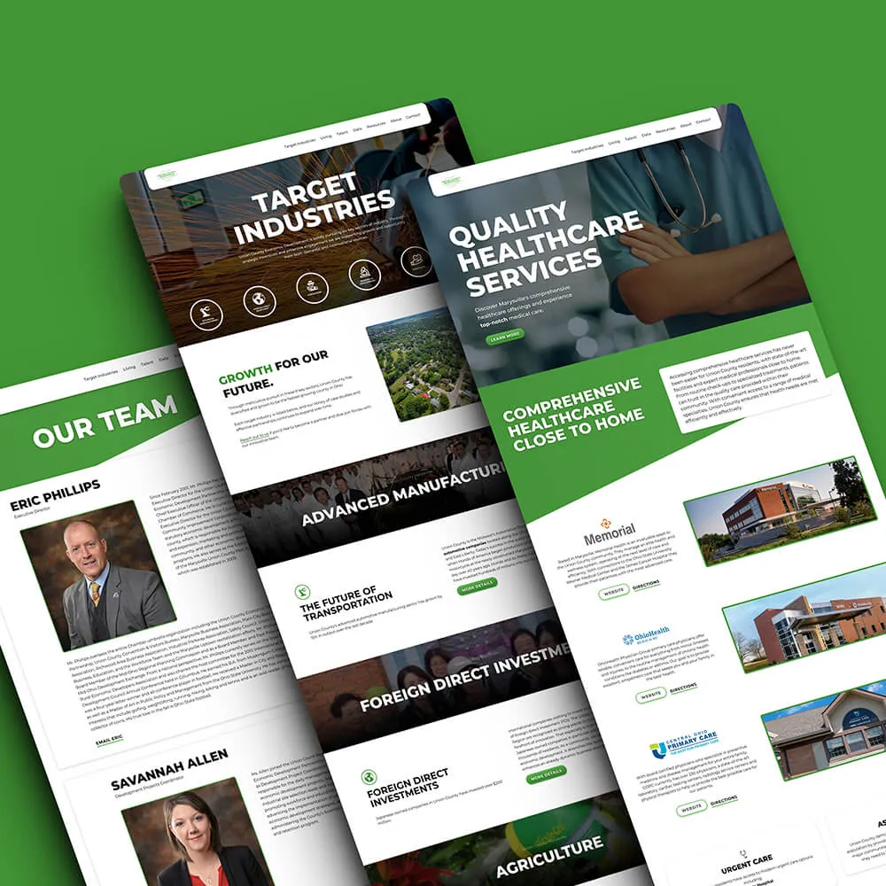 Economic Development Website Pages