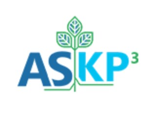 ASKP³ logo featuring blue and green text with a plant symbol, representing the American Society of Ketamine Physicians, Psychotherapists, and Practitioners