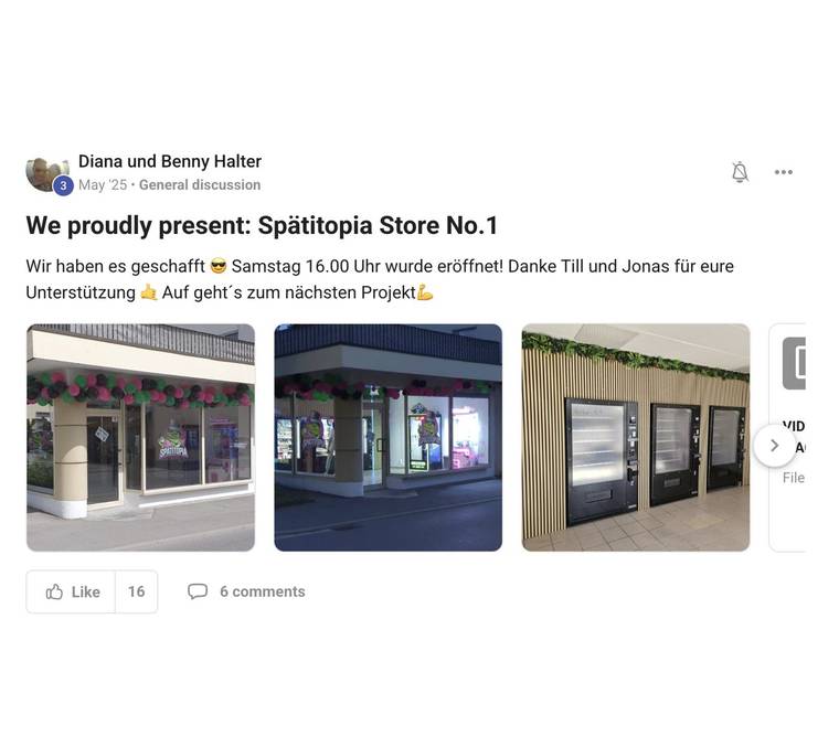 Diana und Benny Halter: Spätitopia Store No. 1