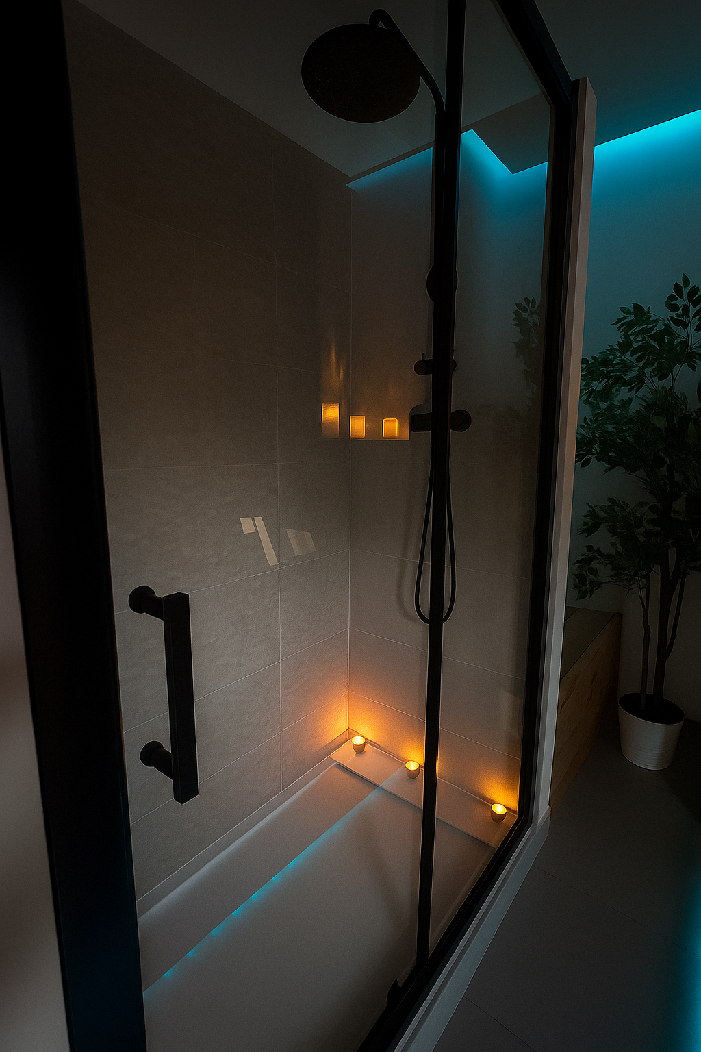 Cabina para masajes tántricos en Fuengirola con iluminación suave