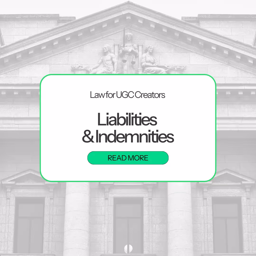 Before signing with a brand, understand the fine print about liabilities and indemnities to protect yourself from unexpected financial and legal burdens. Stay creative and protected! 🌟💪