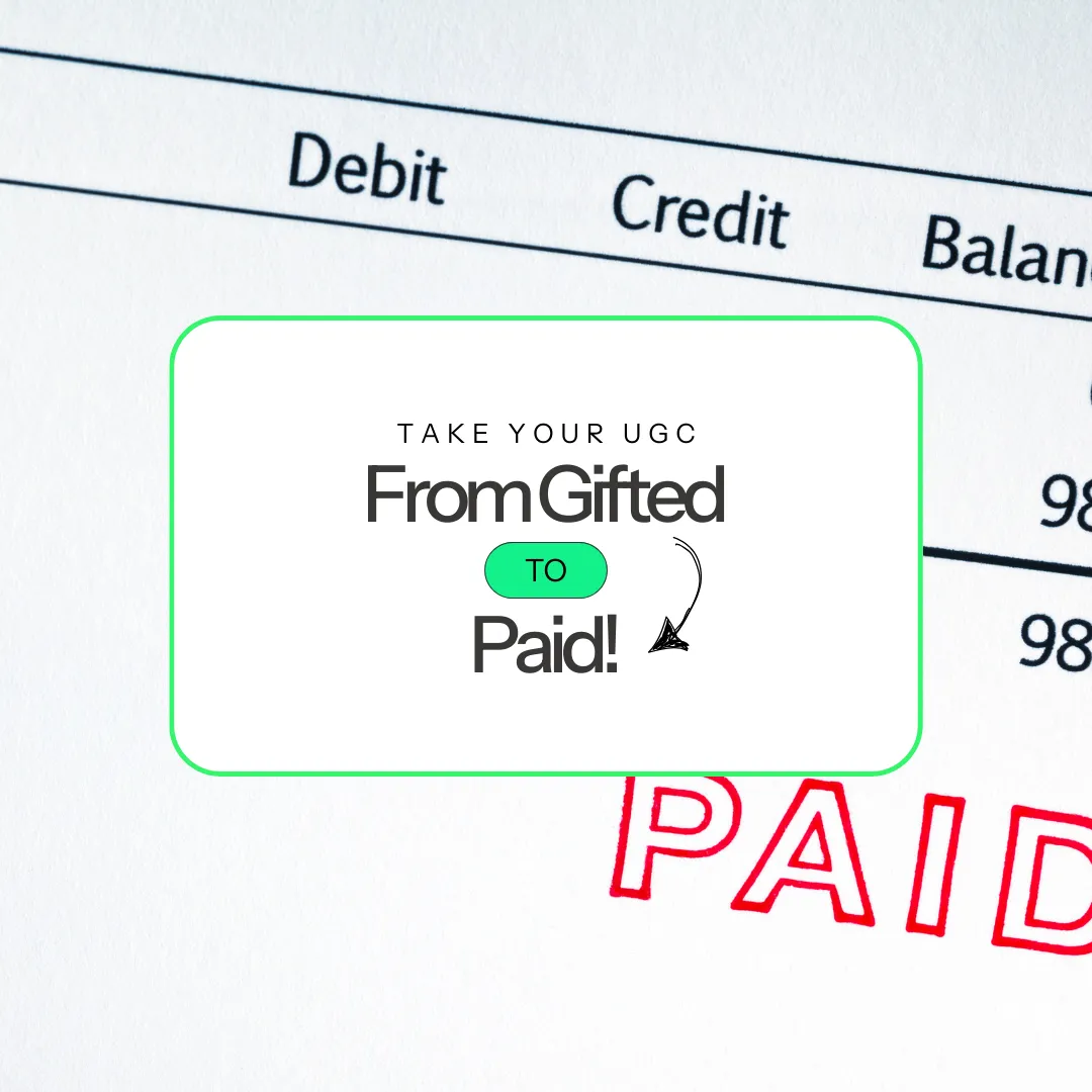 Discover how to transition from gifted to paid collaborations in your UGC career with our latest guide! 🌟 Learn when to opt for each type, how to negotiate your worth, and strategies to maximize your professional growth. Dive in and start making your influence pay! ✨💼