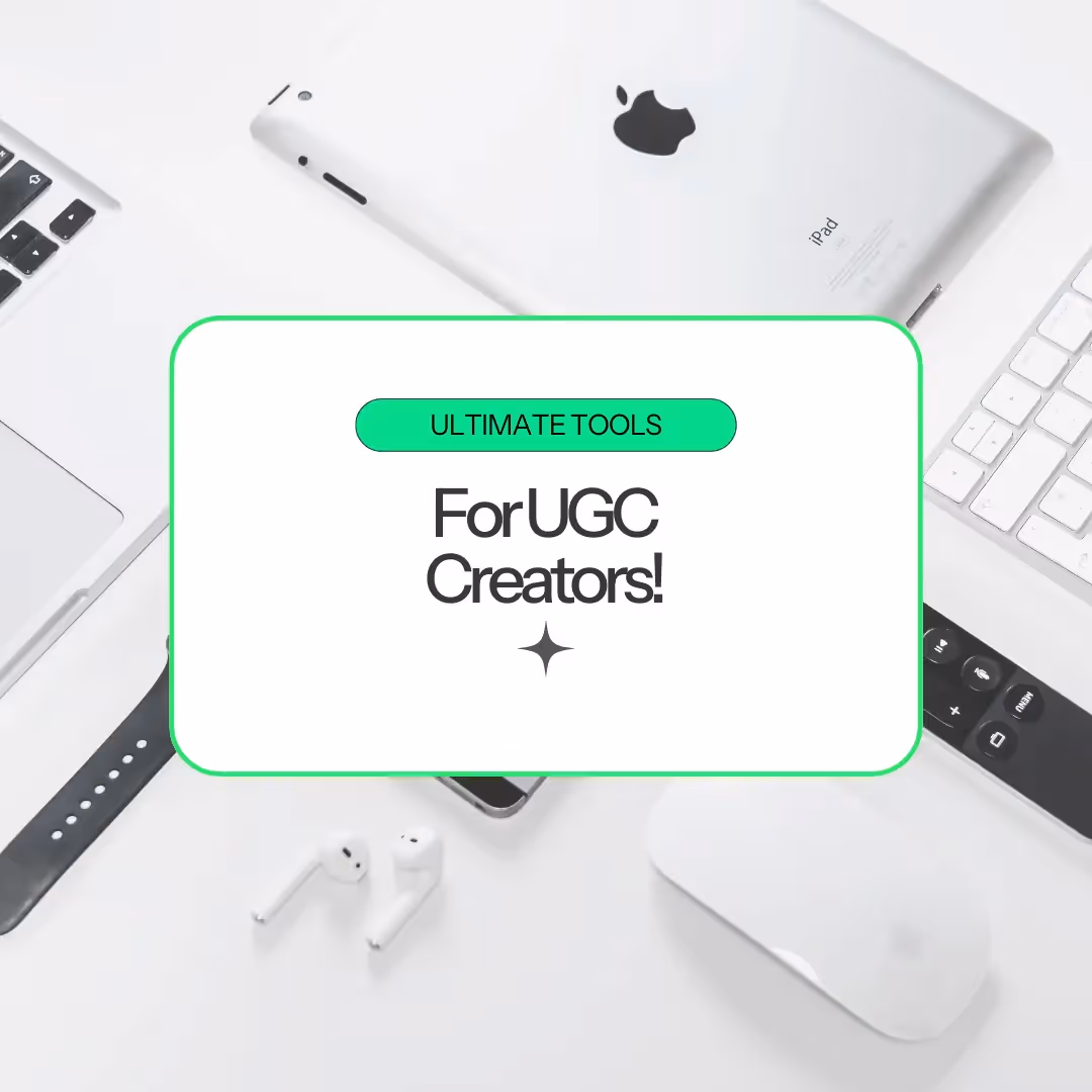 Dive into the ultimate UGC creator’s toolkit in our latest blog! 🌀 We cover everything from essential gear like Capcut Pro for seamless editing to advanced gadgets that elevate your content creation game. 🌟 Join us to discover how the right tools can transform your creative process and produce stunning, professional-quality content.