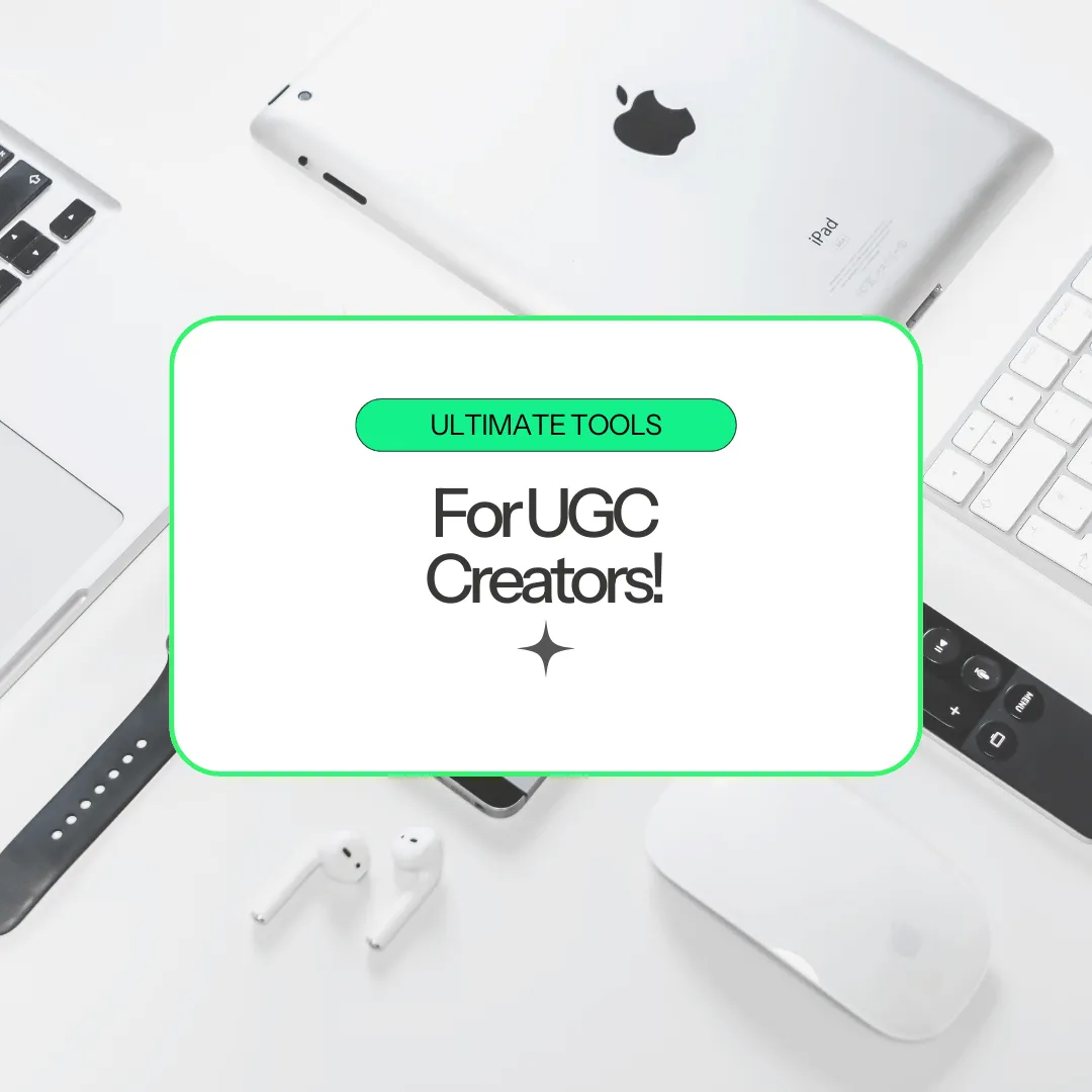 Dive into the ultimate UGC creator’s toolkit in our latest blog! 🌀 We cover everything from essential gear like Capcut Pro for seamless editing to advanced gadgets that elevate your content creation game. 🌟 Join us to discover how the right tools can transform your creative process and produce stunning, professional-quality content.