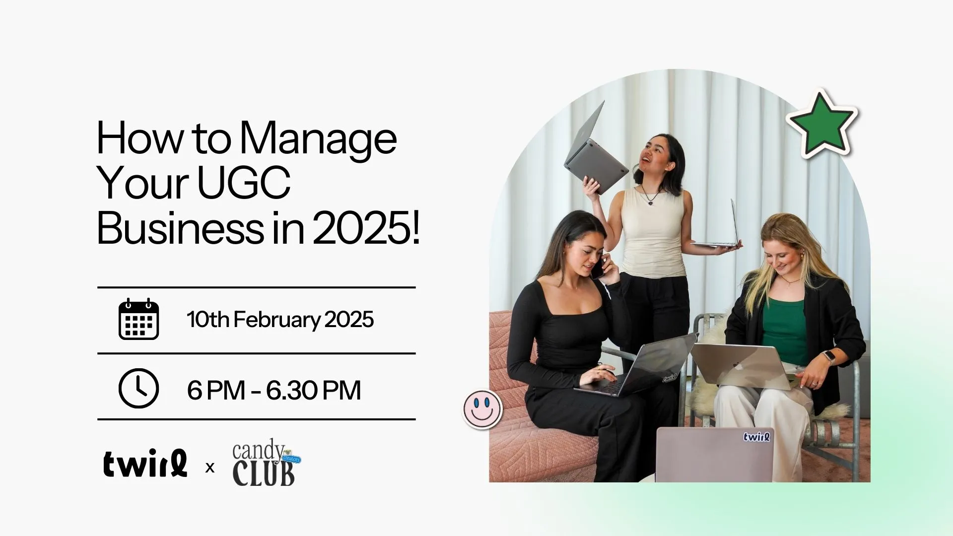 Ready to take your UGC business to the next level in 2025? Whether you're just starting or looking to streamline your existing workflow, this webinar will equip you with the tools you need to stay organized and efficient.