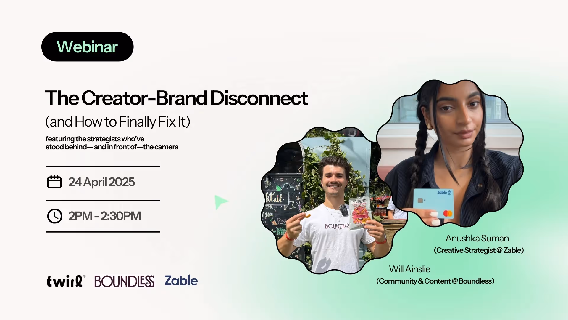 Tips from Both Sides of the Brief - Ever wondered what it really takes to brief a creator well? 👀 This panel pulls back the curtain on UGC collaboration, straight from two people who’ve seen both sides.