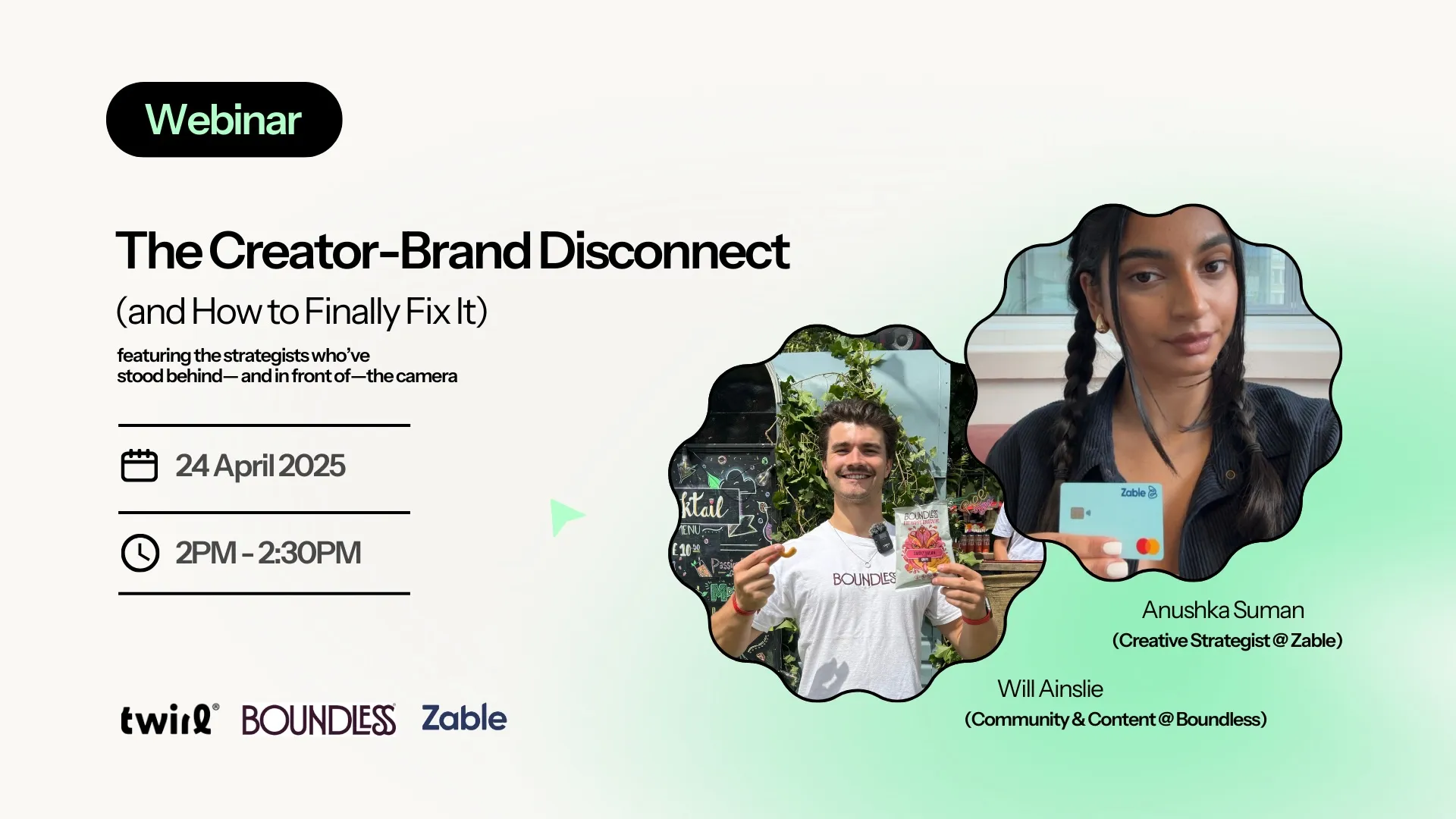 Tips from Both Sides of the Brief - Ever wondered what it really takes to brief a creator well? 👀 This panel pulls back the curtain on UGC collaboration, straight from two people who’ve seen both sides.