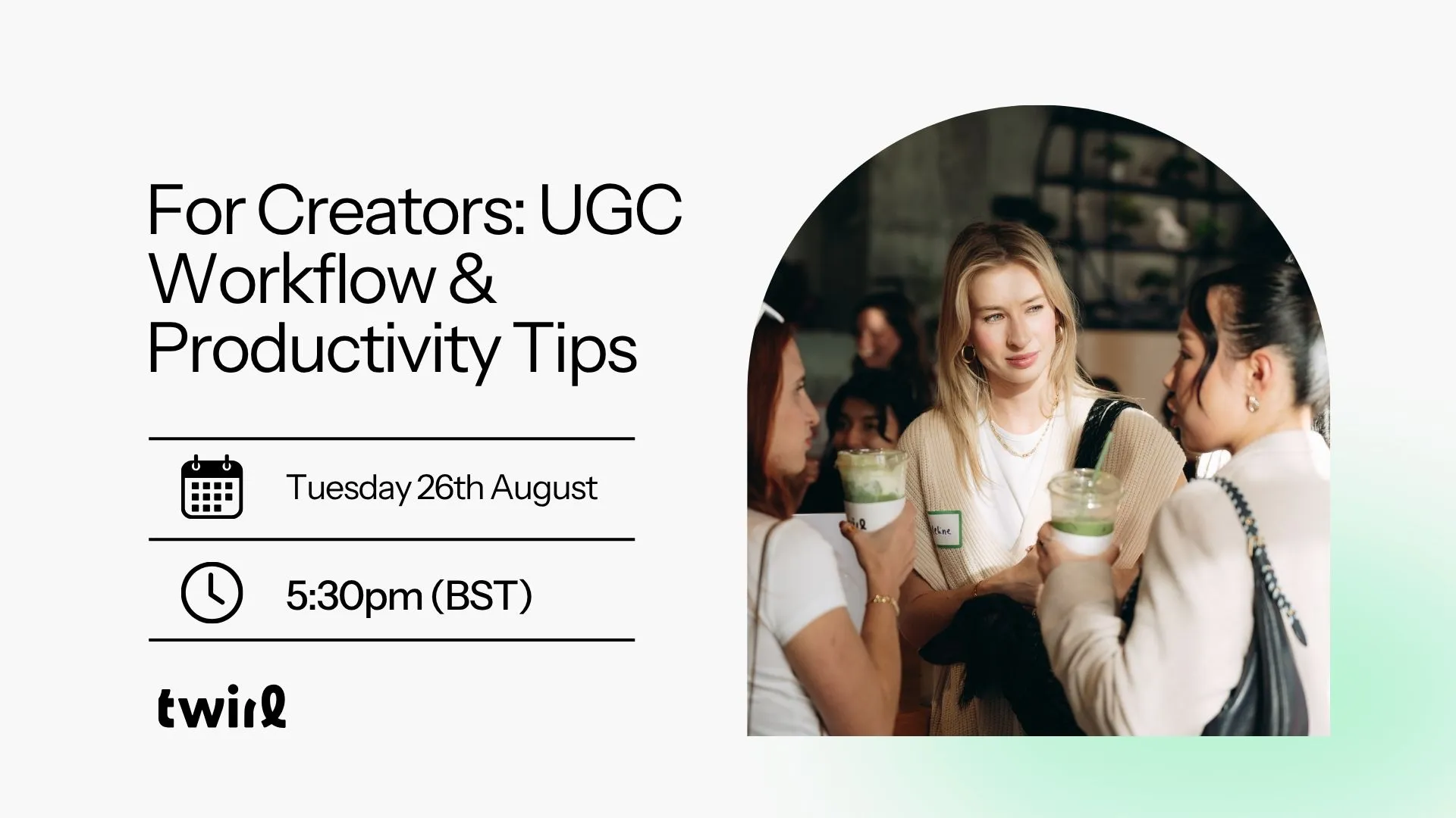 Feeling overwhelmed by briefs, emails, and deadlines? Join us for a practical session packed with productivity tips to help you organise your UGC life—think email systems, project tracking, content planning, and habits to avoid burnout.