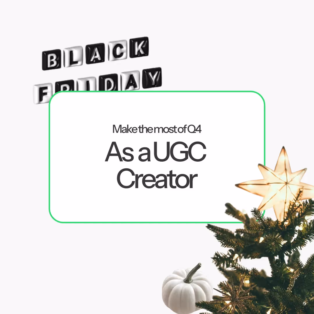 Q4 is the busiest (and most profitable) season for creators — but also the most competitive. Here’s how to refresh your portfolio, pitch smarter, and deliver ad-ready content that brands can’t resist.