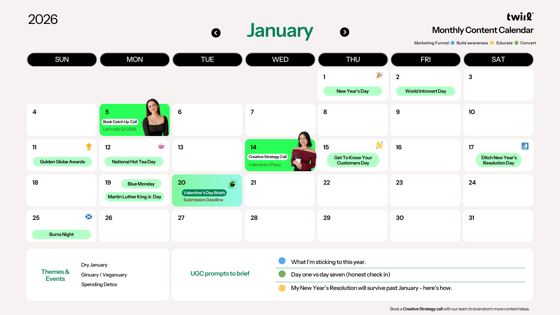 Looking to make the most of your marketing efforts in 2026? Our 2026 Content Calendar is packed with key dates, fresh content ideas, and monthly themes to help you stay ahead.