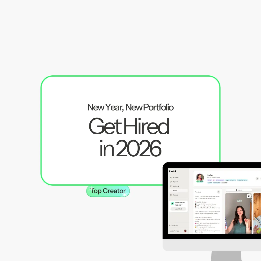 If you’re trying to find out how to get Twirl jobs, how to optimise your Twirl portfolio, or searching for UGC portfolio examples / a UGC portfolio template, this post is for you.