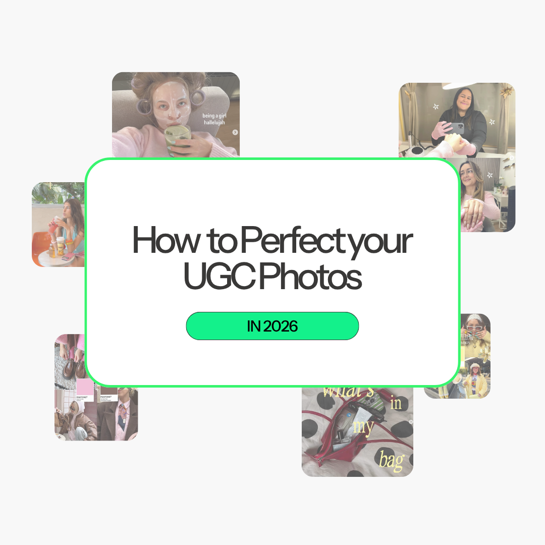 UGC photos in 2026 need to do more than look good, they need to be intentional, versatile, and usable across ads, social, and brand campaigns. This guide breaks down the fundamentals, workflow, and emerging trends creators need to turn simple shoots into content that gets booked.