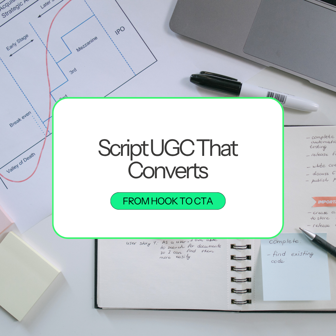 A strong UGC script isn’t just about writing a good hook. Learn how to structure your message, hold attention, build proof and land the right CTA without making your content sound like an ad.