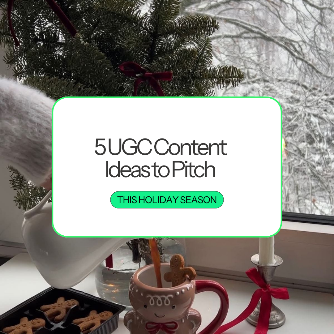 Black Friday UGC doesn’t have to mean another sale announcement. Here are five stronger content ideas to pitch brands, plus the strategy behind why they work.