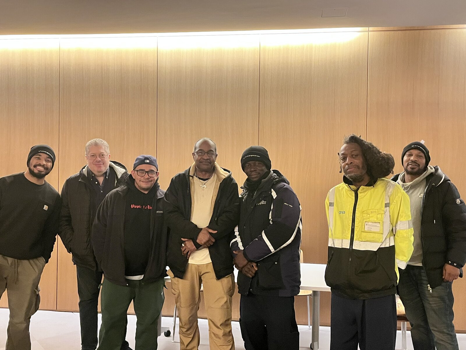 Participants reviewing CLP study materials at Brooklyn Public Library