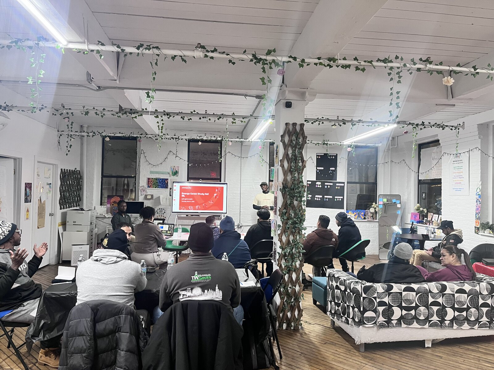 Emerge Career group at Bronx HYPE study hall