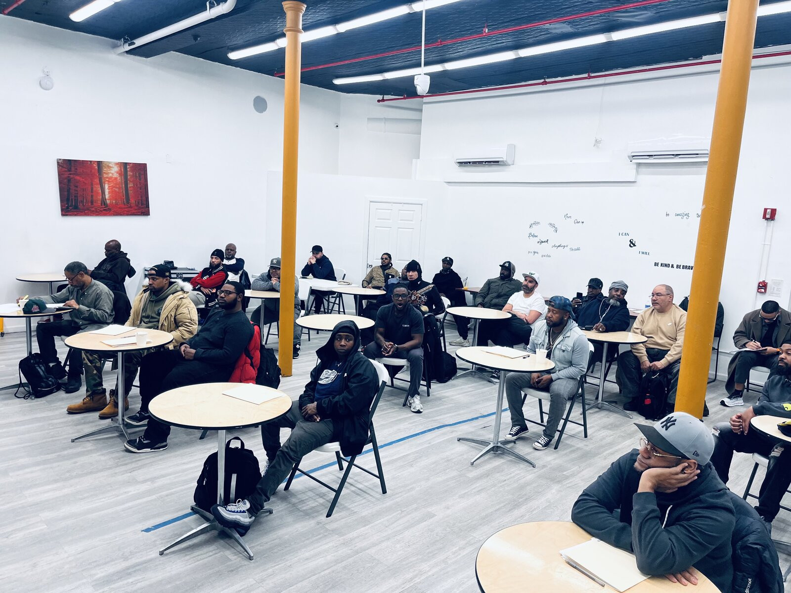 Attendees at Exodus lunch and learn event