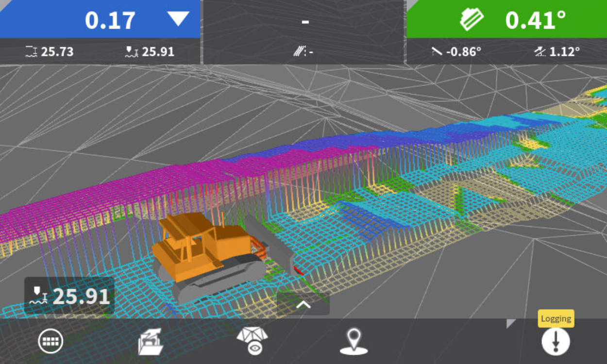 Leica MC1 dozer surface logging 2.0