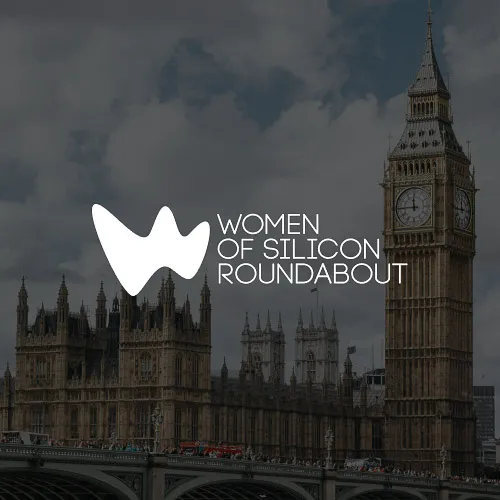 A vibrant image of Big Ben and the houses of Parliament, overlaid with the Women of Silicon Roundabout event logo
