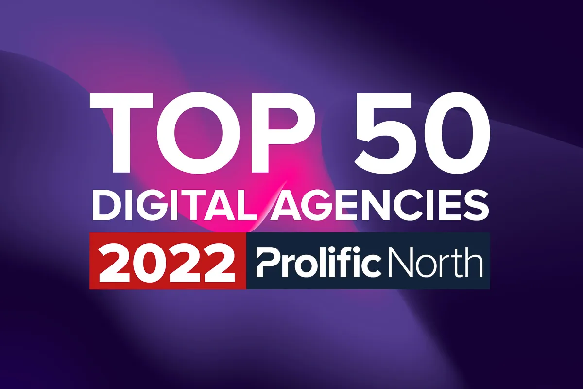 Top 50 Digital Agencies North for 2022 Graphic.