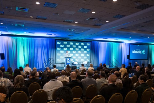 A speaker talking on stage at FTE Conference 2025.