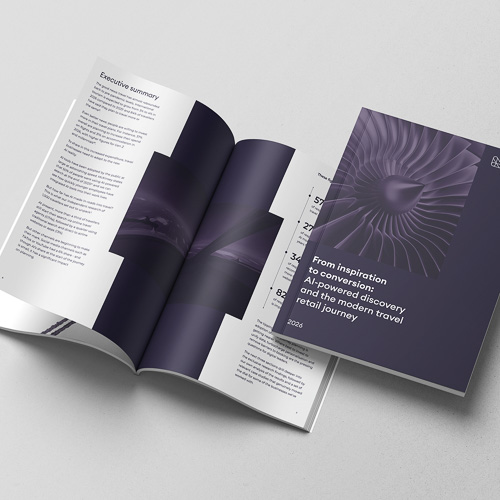 A photograph of the brochure report. 