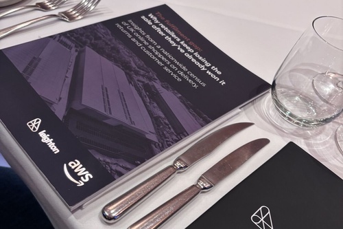 A photograph of the report brochure. 