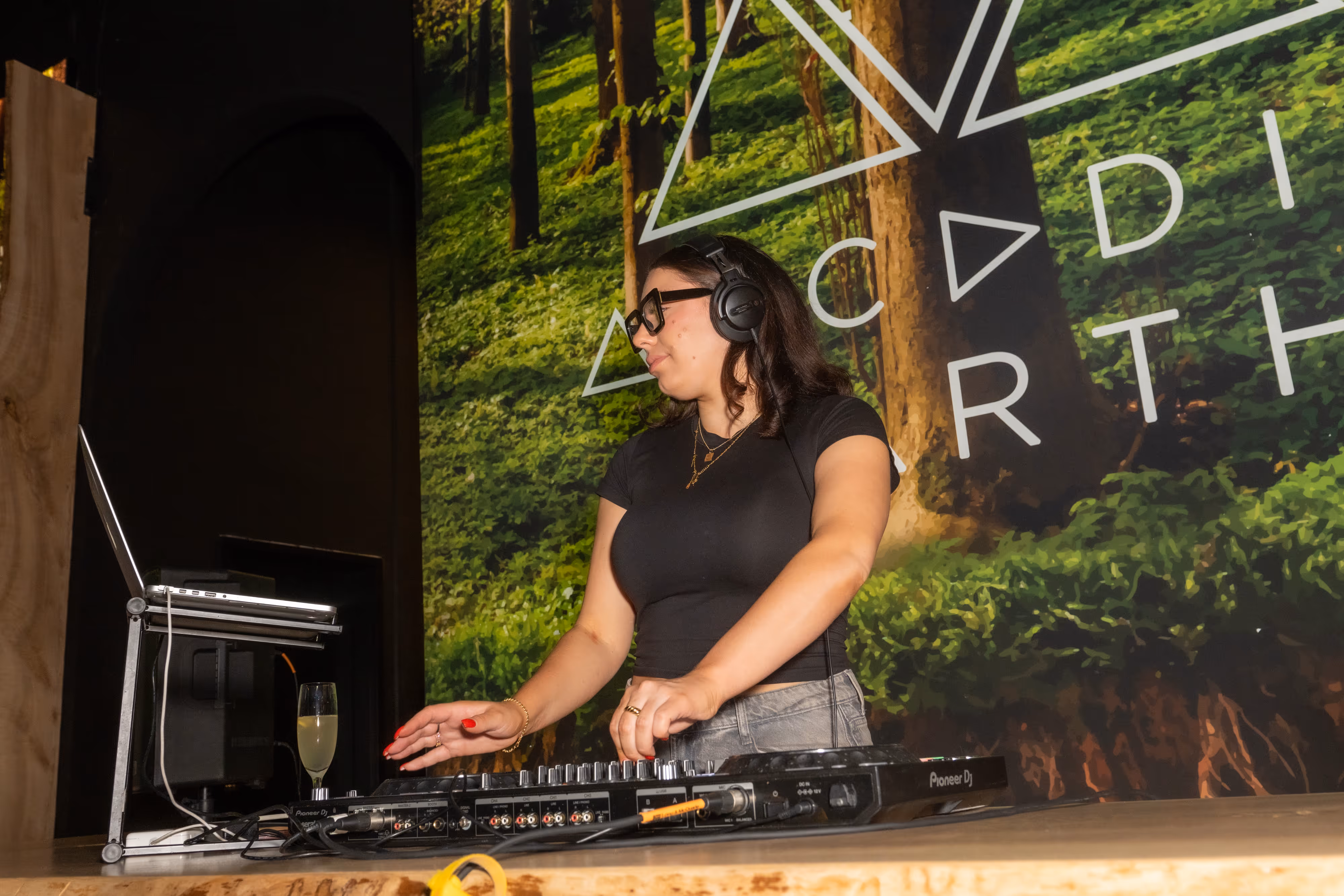 A DJ playing at one of the Night At The Museum event.