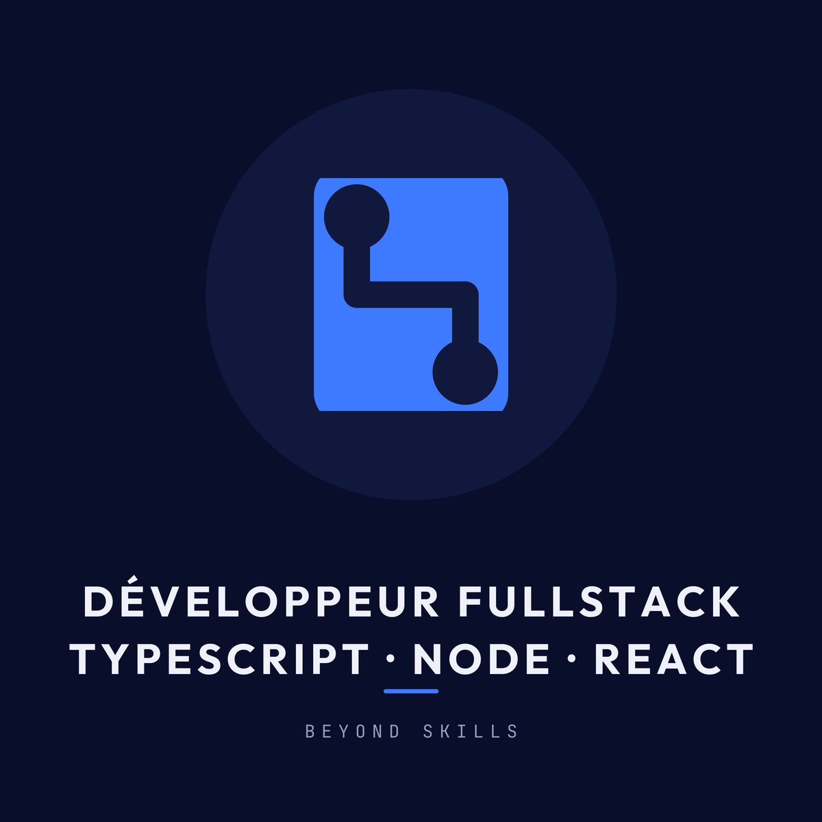 Logo Beyond Skills du poste de Développeur Fullstack TypeScript / Node.js / React en freelance full remote, startup IA à Paris