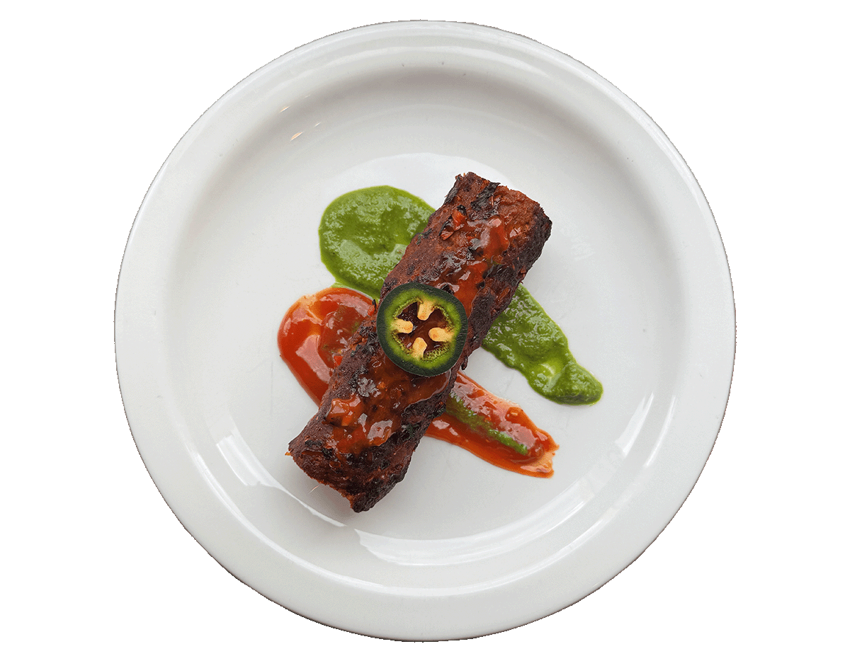 popcorn crumb seekh kebab