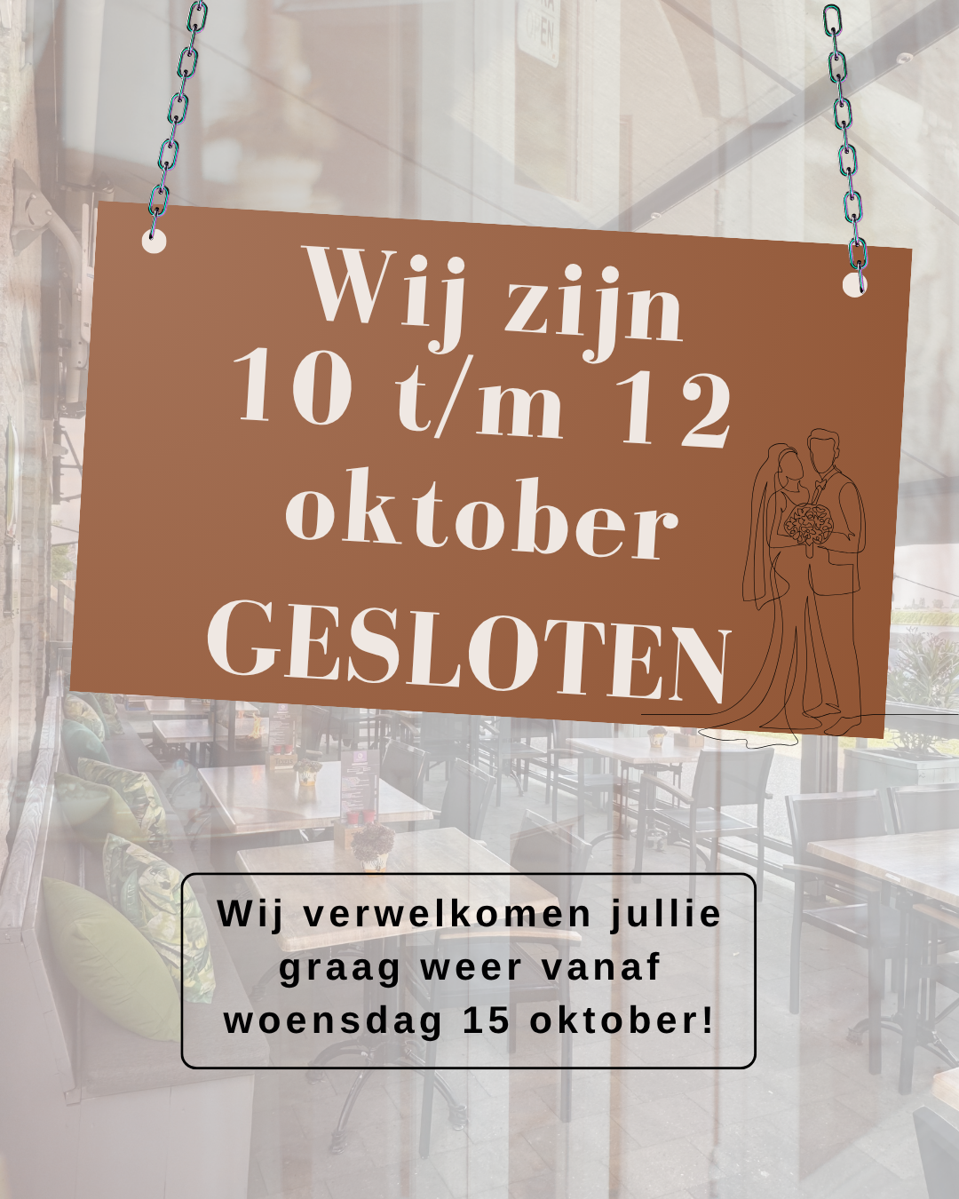 Weekend gesloten