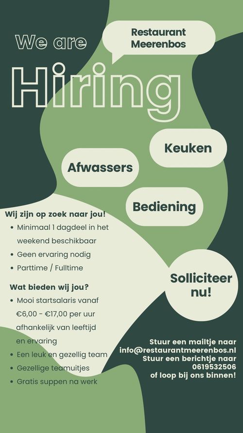 Ben jij onze nieuwe collega?