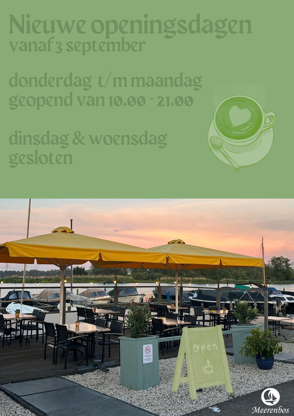 Nieuwe openingstijden