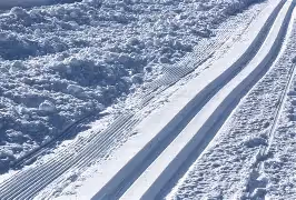 Skidspår på Siggesta