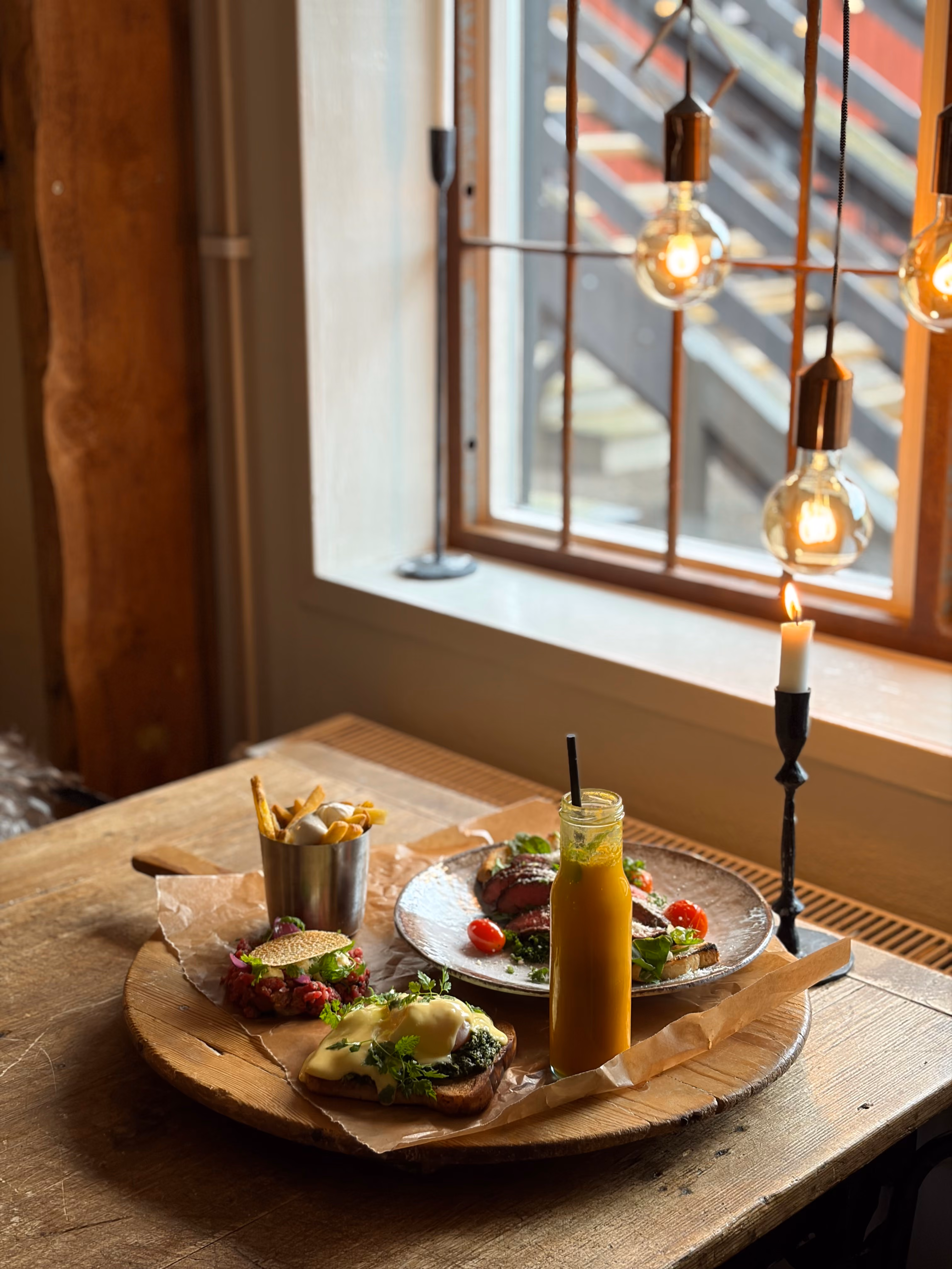 Brunch på helgen på höstlovet