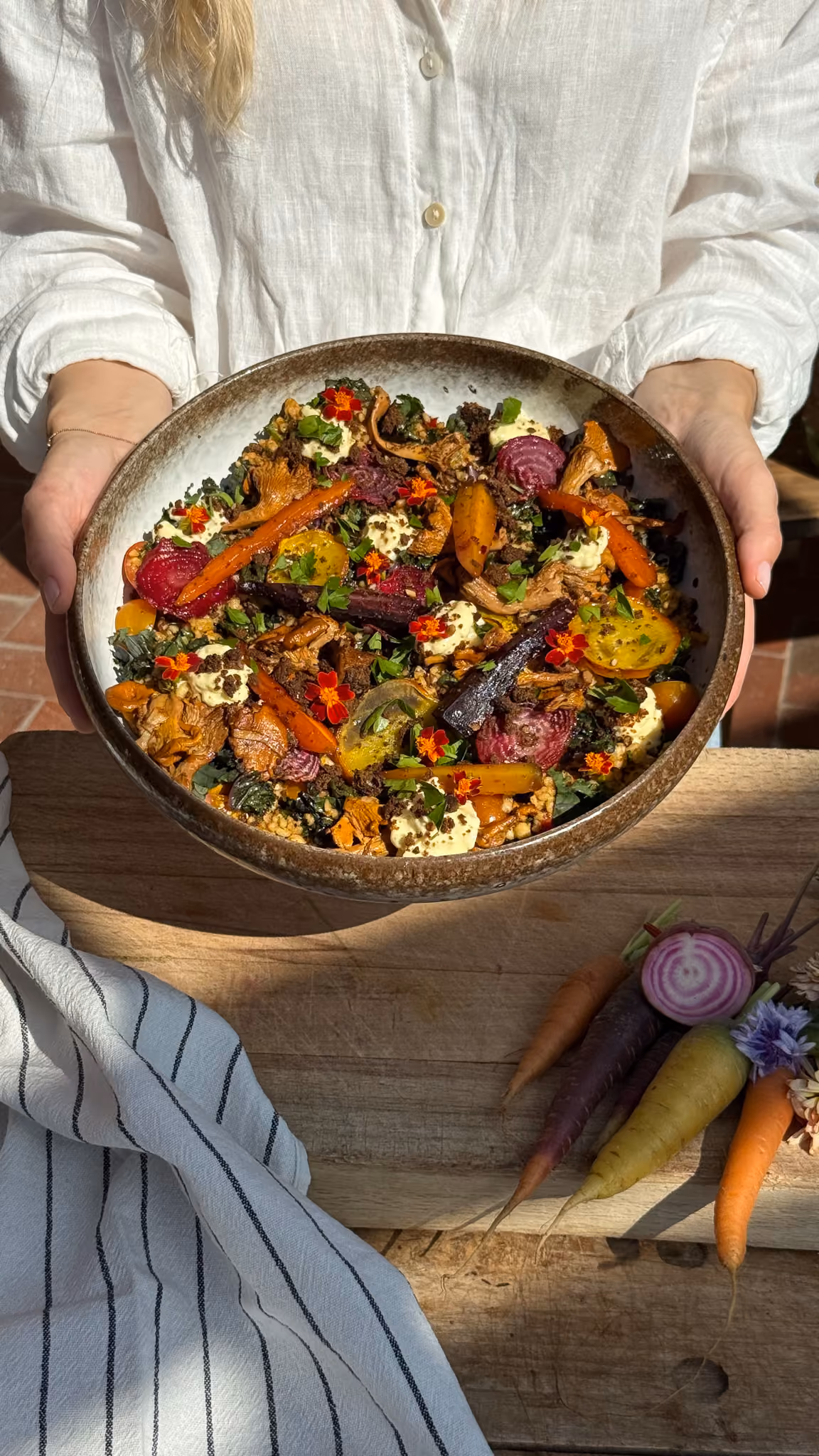 Skördesallad från Köksträdgården Siggesta Gård