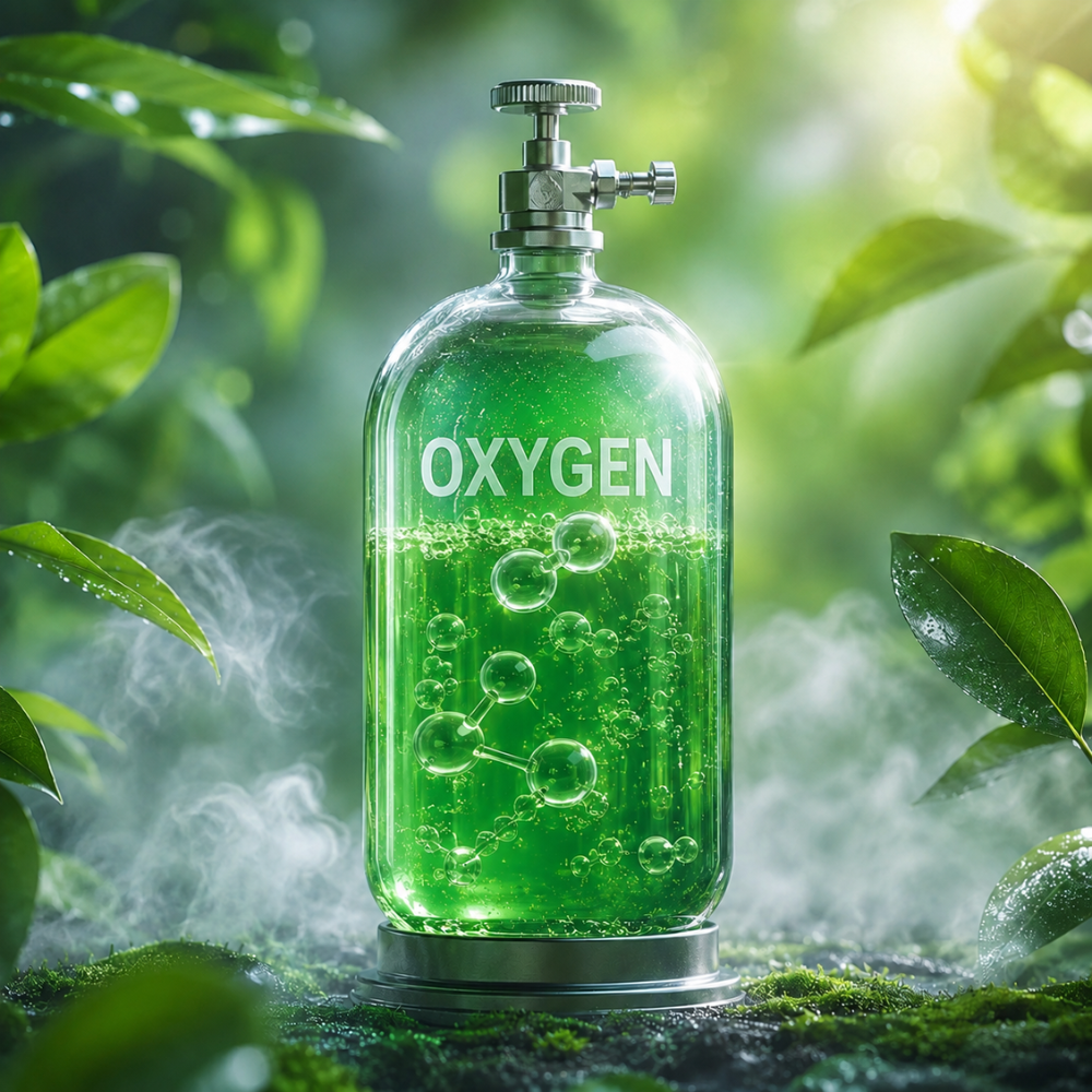 High-purity green oxygen produced as a co-product of water electrolysis